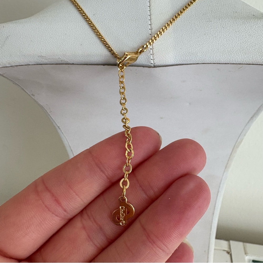 Dior Gold Necklace /w Original Box - Picture 5 of 13